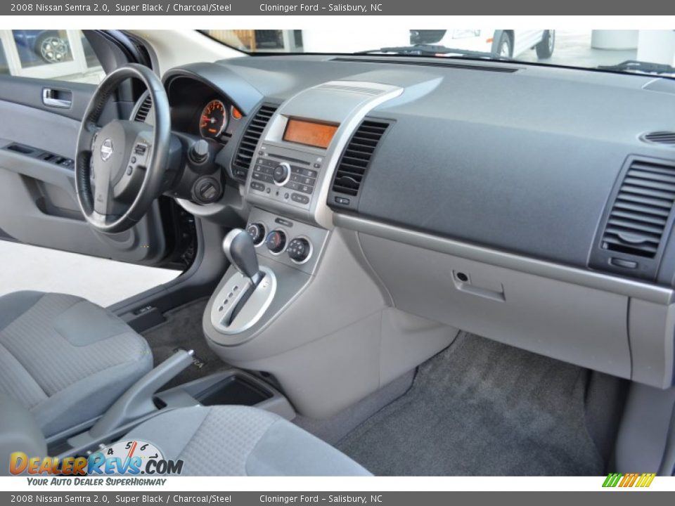 2008 Nissan Sentra 2.0 Super Black / Charcoal/Steel Photo #16