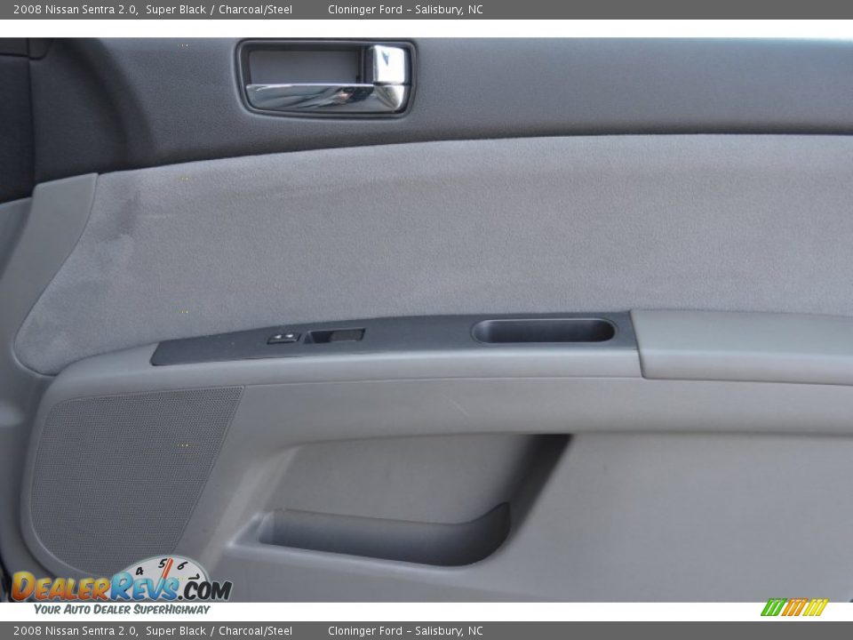2008 Nissan Sentra 2.0 Super Black / Charcoal/Steel Photo #17