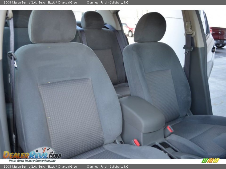 2008 Nissan Sentra 2.0 Super Black / Charcoal/Steel Photo #18