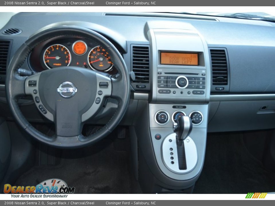2008 Nissan Sentra 2.0 Super Black / Charcoal/Steel Photo #20