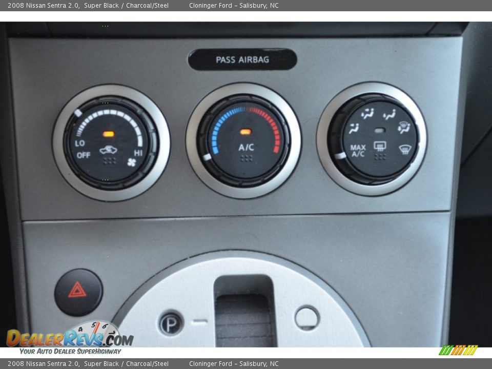 2008 Nissan Sentra 2.0 Super Black / Charcoal/Steel Photo #26