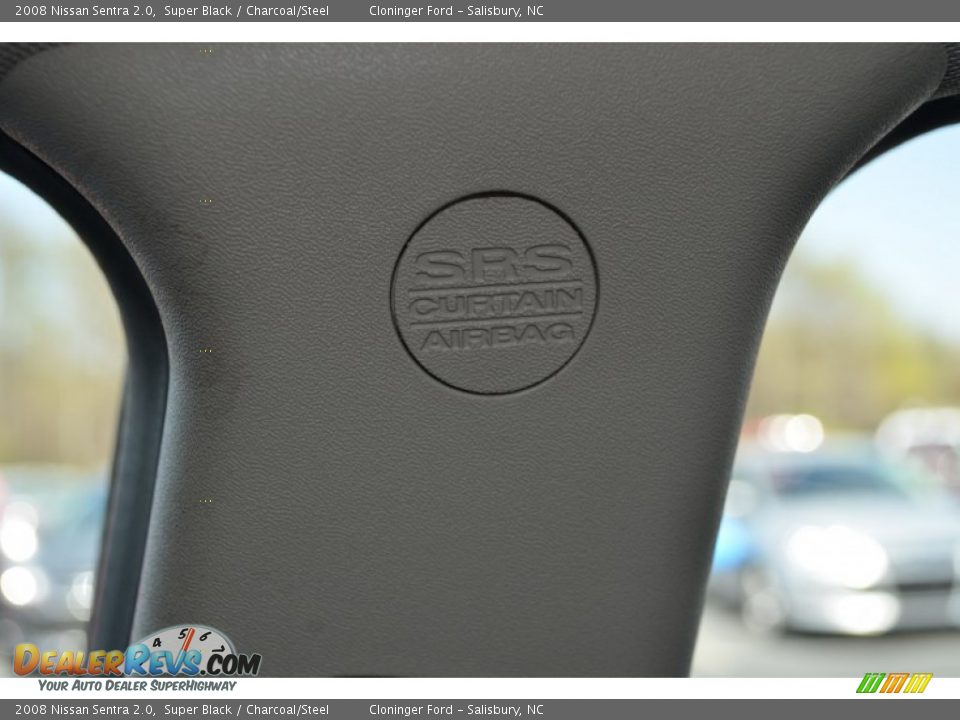 2008 Nissan Sentra 2.0 Super Black / Charcoal/Steel Photo #29
