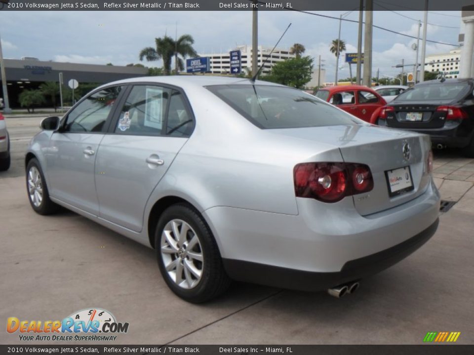 2010 Volkswagen Jetta S Sedan Reflex Silver Metallic / Titan Black Photo #3