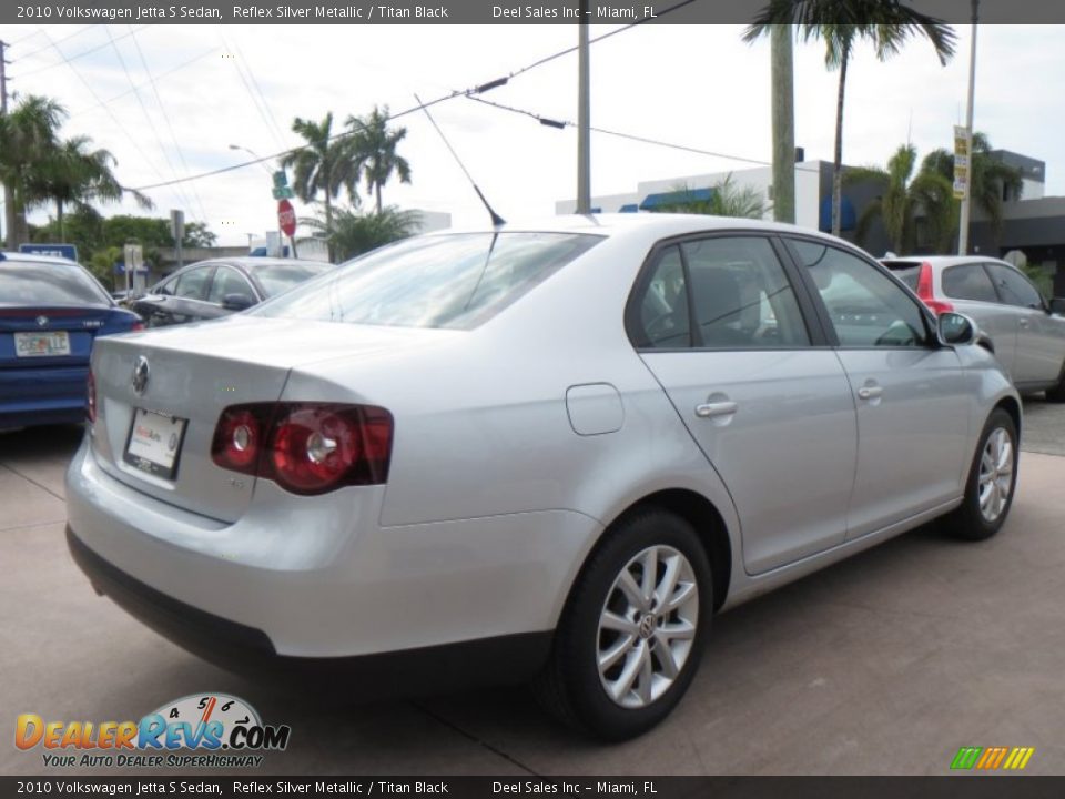 2010 Volkswagen Jetta S Sedan Reflex Silver Metallic / Titan Black Photo #5