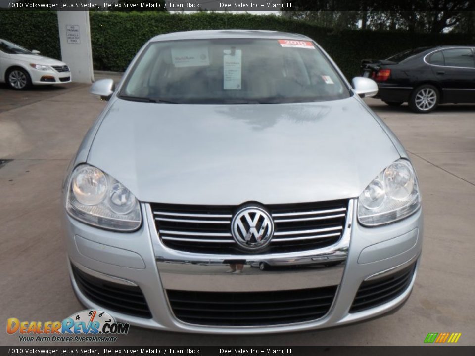 2010 Volkswagen Jetta S Sedan Reflex Silver Metallic / Titan Black Photo #8