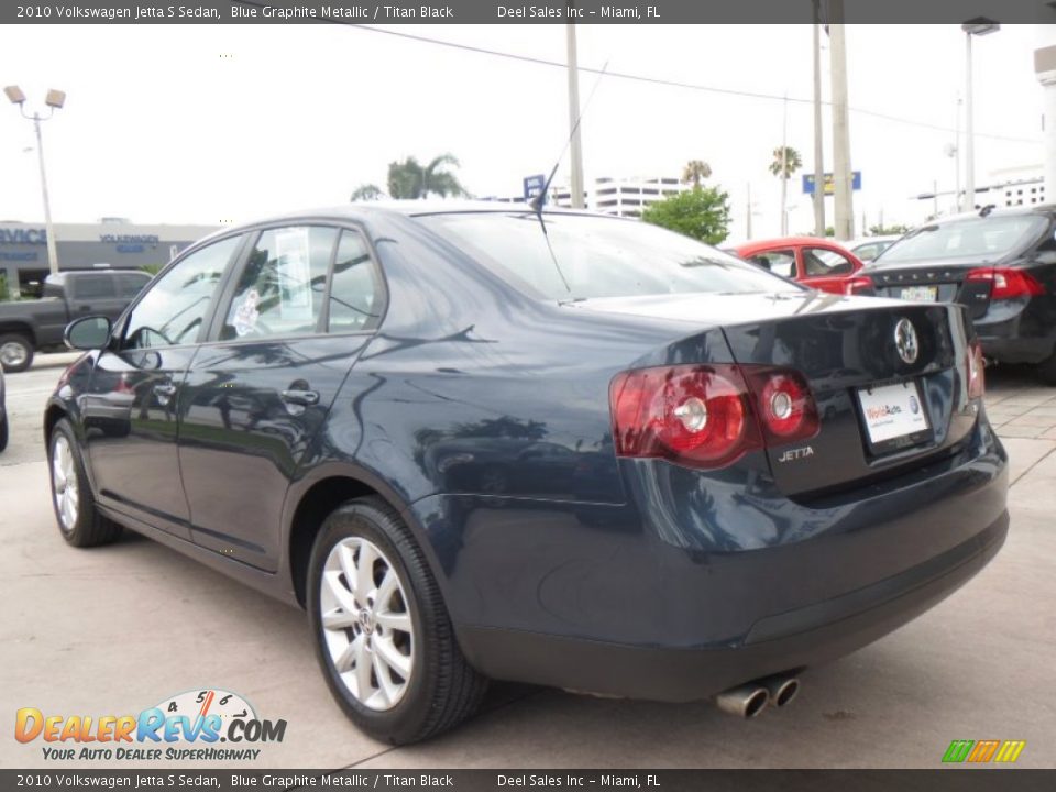 2010 Volkswagen Jetta S Sedan Blue Graphite Metallic / Titan Black Photo #3