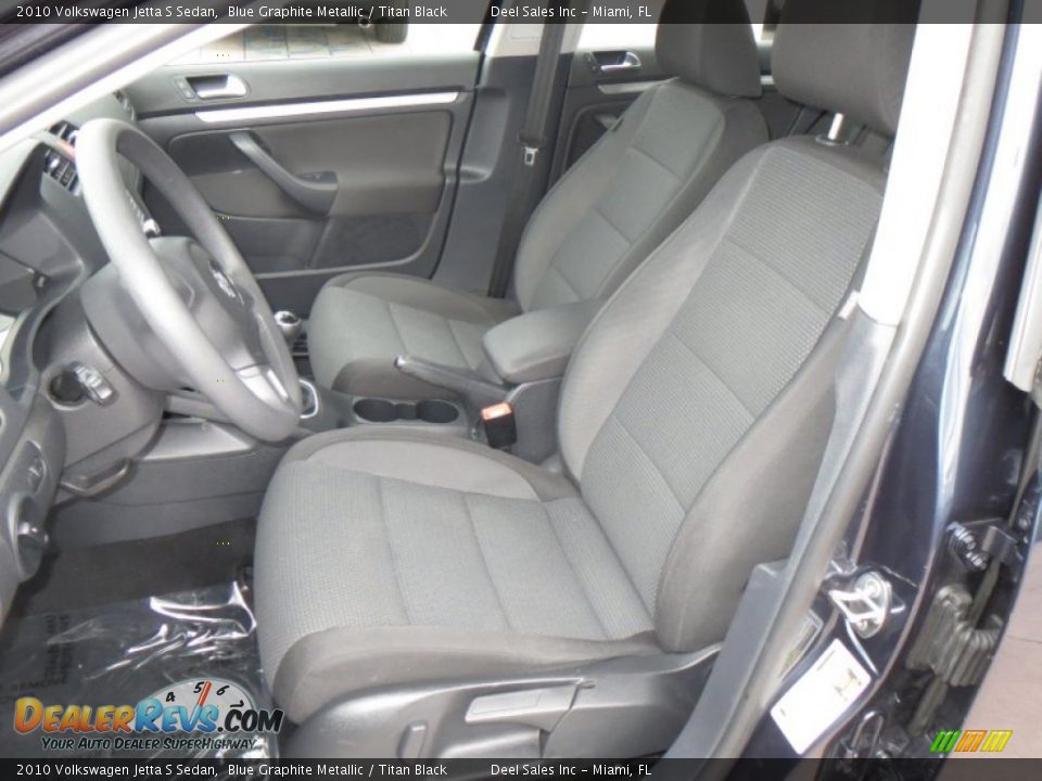 2010 Volkswagen Jetta S Sedan Blue Graphite Metallic / Titan Black Photo #9