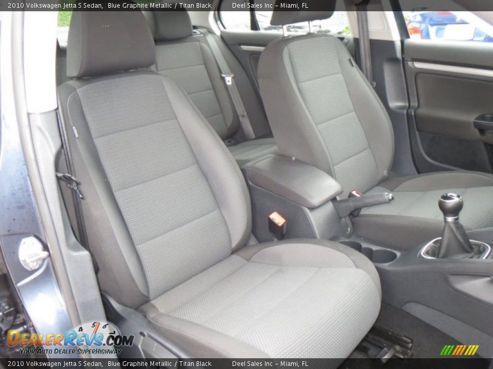2010 Volkswagen Jetta S Sedan Blue Graphite Metallic / Titan Black Photo #10