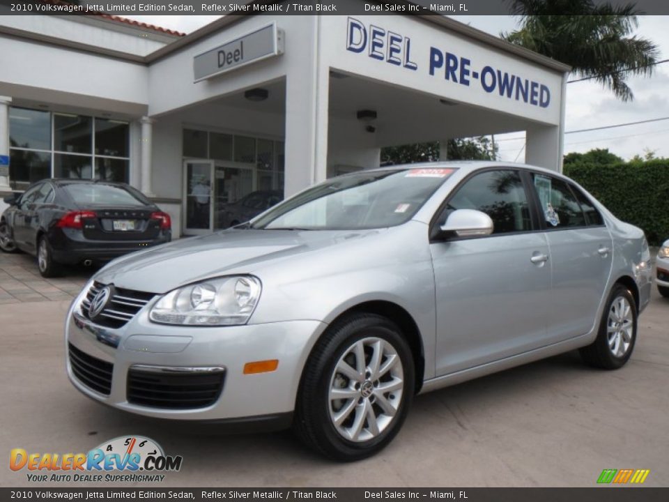 2010 Volkswagen Jetta Limited Edition Sedan Reflex Silver Metallic / Titan Black Photo #1