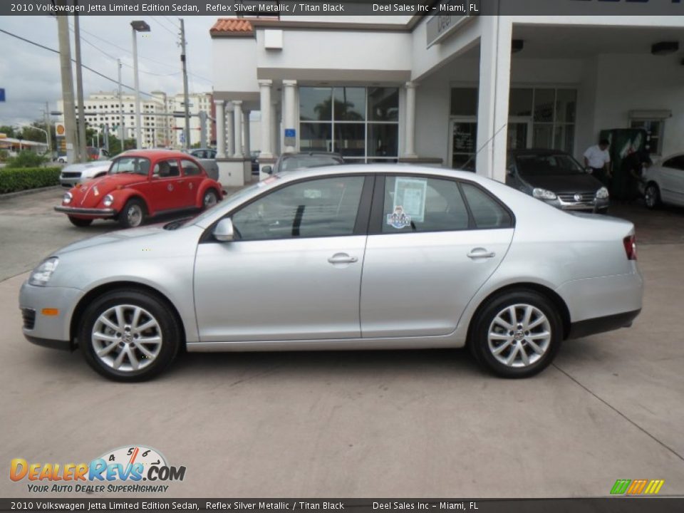 2010 Volkswagen Jetta Limited Edition Sedan Reflex Silver Metallic / Titan Black Photo #2