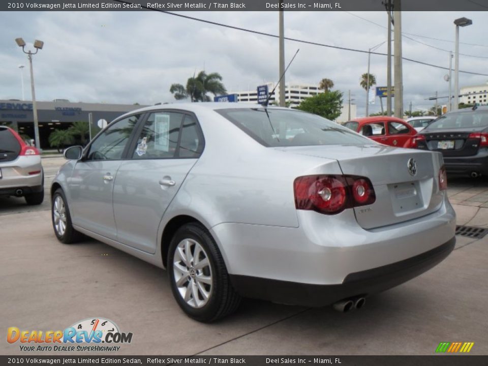 2010 Volkswagen Jetta Limited Edition Sedan Reflex Silver Metallic / Titan Black Photo #3