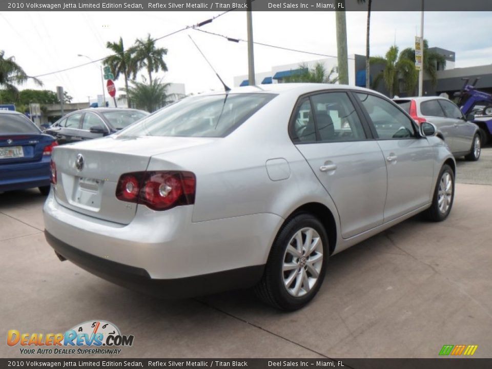 2010 Volkswagen Jetta Limited Edition Sedan Reflex Silver Metallic / Titan Black Photo #5