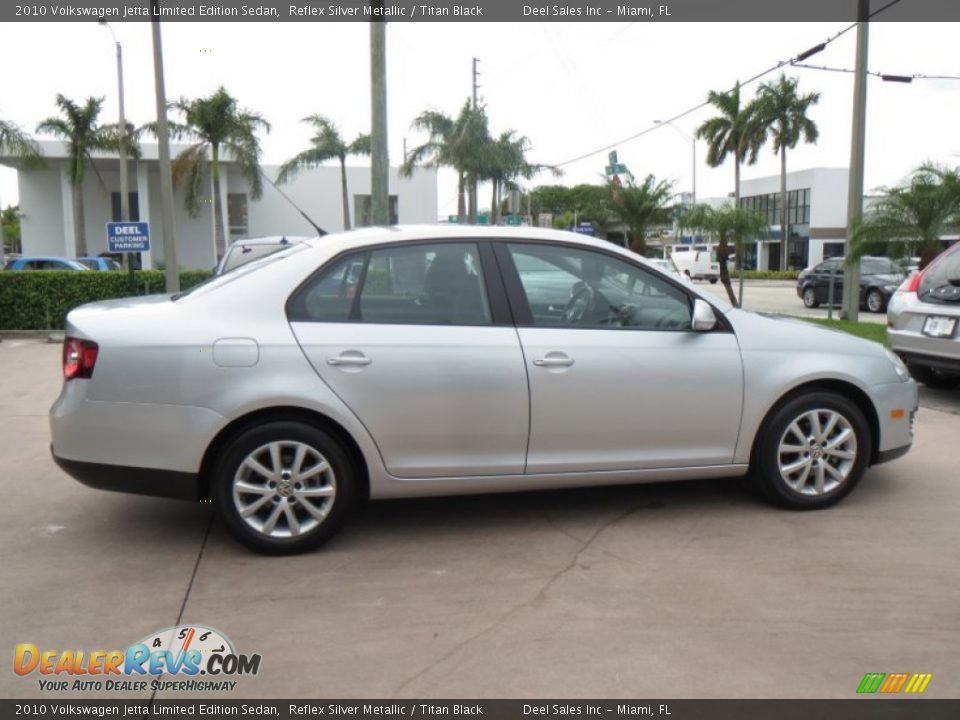 2010 Volkswagen Jetta Limited Edition Sedan Reflex Silver Metallic / Titan Black Photo #6