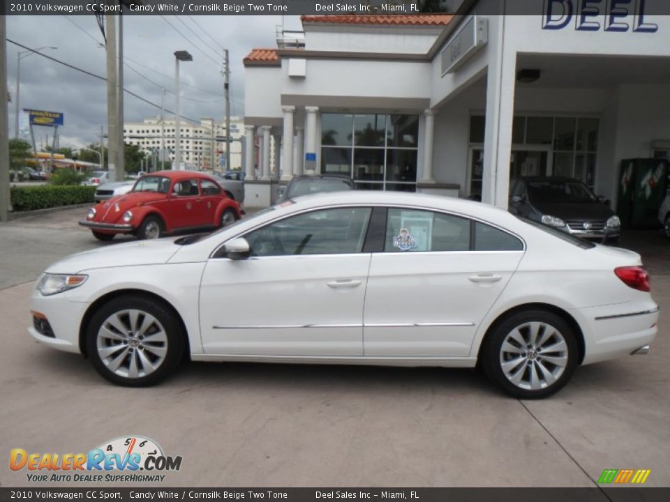 2010 Volkswagen CC Sport Candy White / Cornsilk Beige Two Tone Photo #2