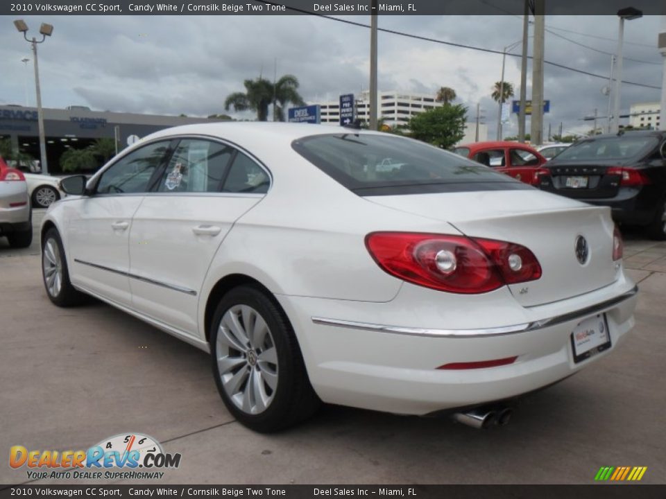 2010 Volkswagen CC Sport Candy White / Cornsilk Beige Two Tone Photo #3