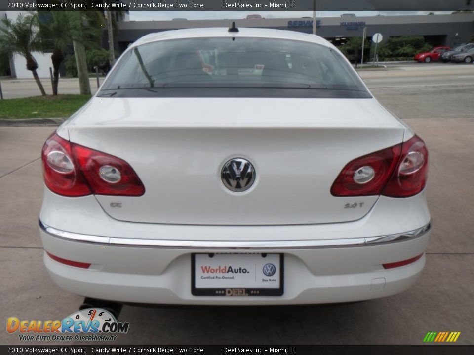 2010 Volkswagen CC Sport Candy White / Cornsilk Beige Two Tone Photo #4