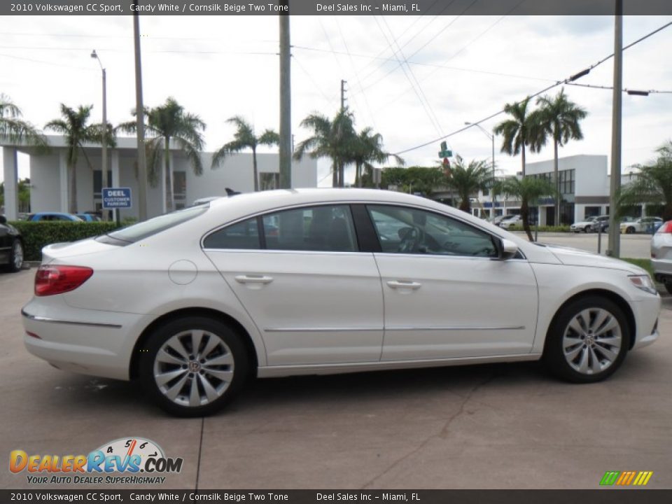2010 Volkswagen CC Sport Candy White / Cornsilk Beige Two Tone Photo #6
