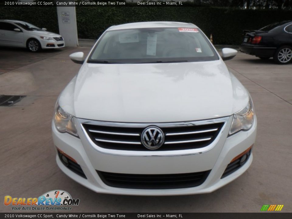 2010 Volkswagen CC Sport Candy White / Cornsilk Beige Two Tone Photo #8