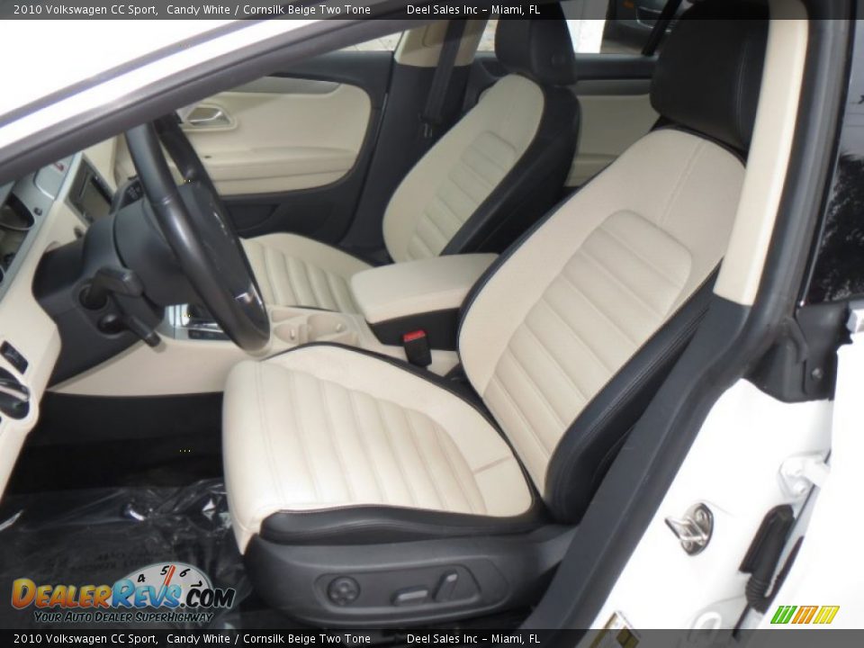 2010 Volkswagen CC Sport Candy White / Cornsilk Beige Two Tone Photo #9