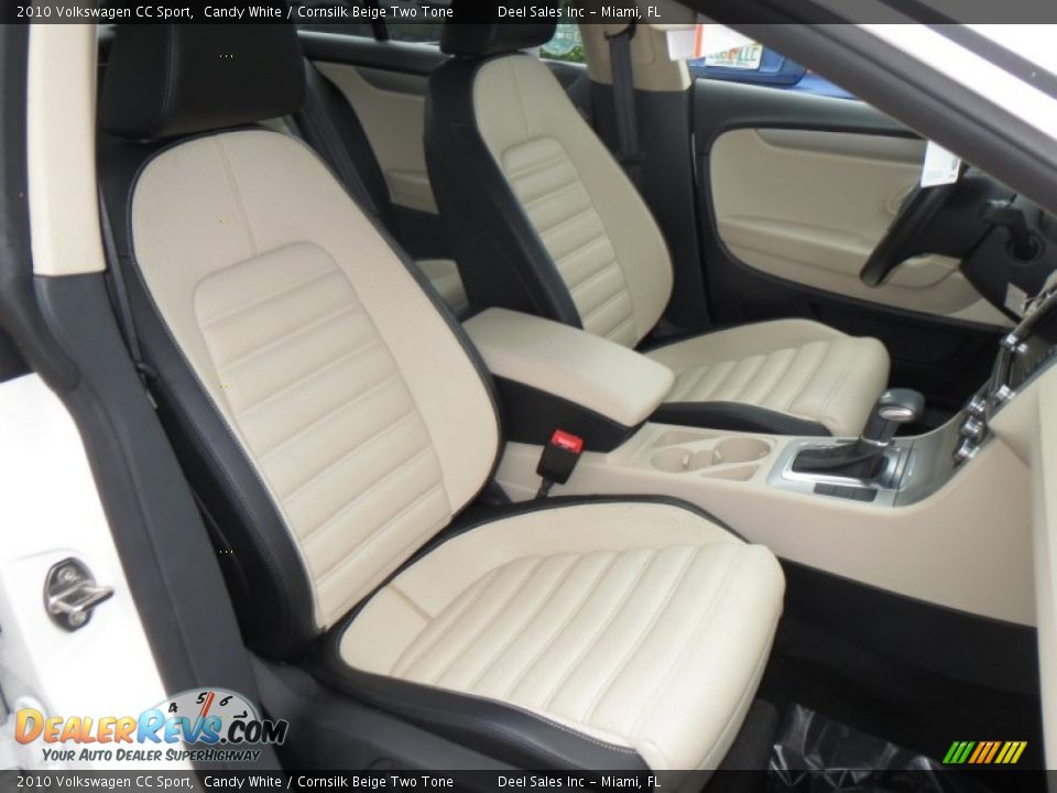 2010 Volkswagen CC Sport Candy White / Cornsilk Beige Two Tone Photo #10