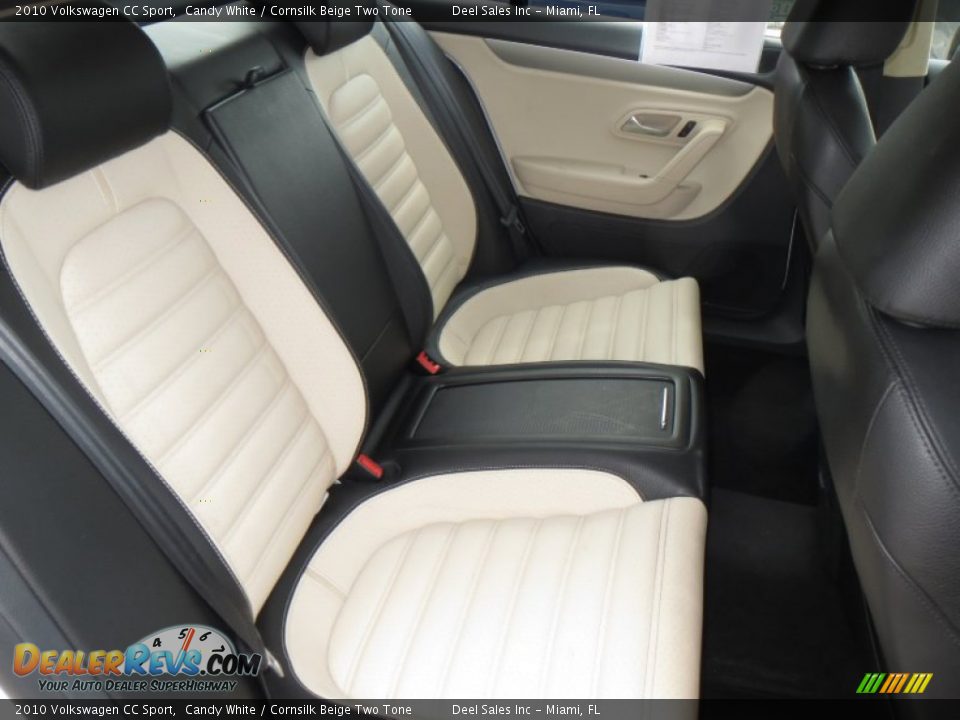 2010 Volkswagen CC Sport Candy White / Cornsilk Beige Two Tone Photo #11