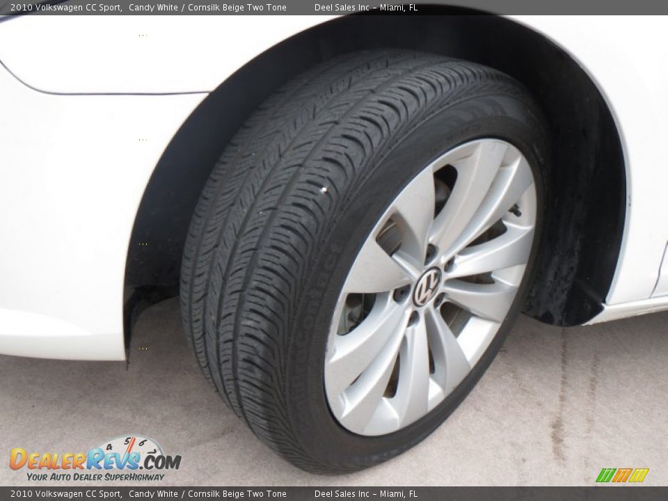 2010 Volkswagen CC Sport Candy White / Cornsilk Beige Two Tone Photo #13