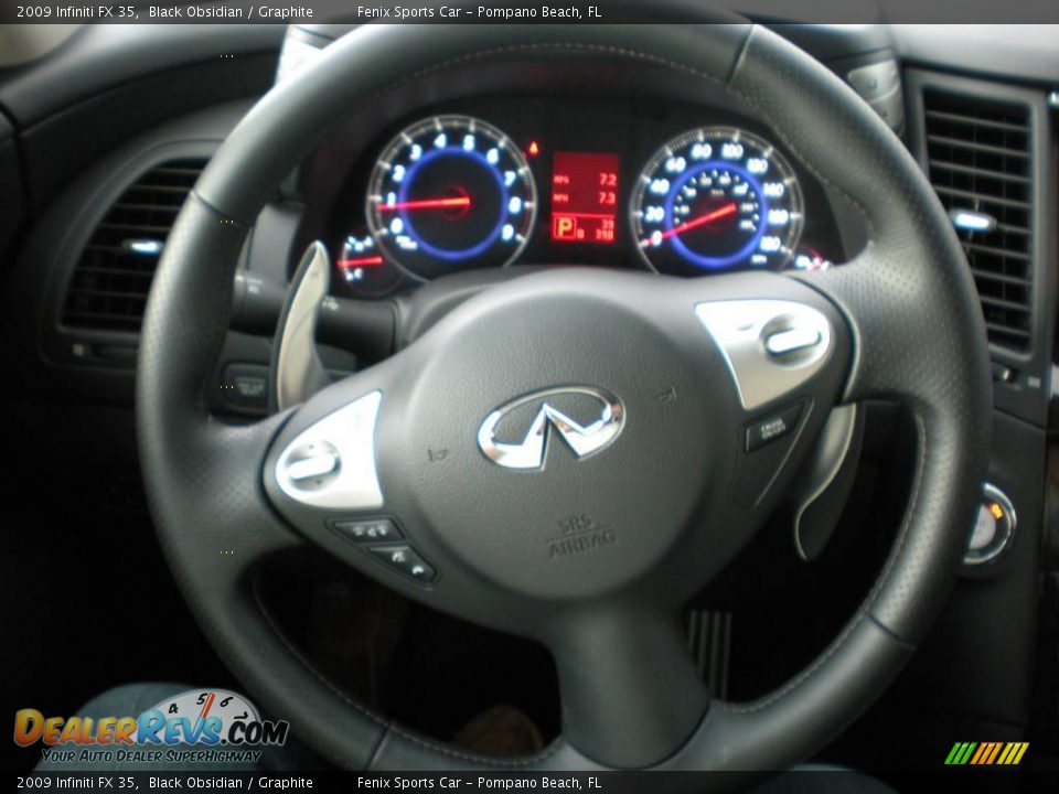 2009 Infiniti FX 35 Black Obsidian / Graphite Photo #23