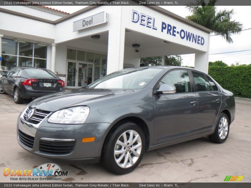 2010 Volkswagen Jetta Limited Edition Sedan Platinum Grey Metallic / Titan Black Photo #1
