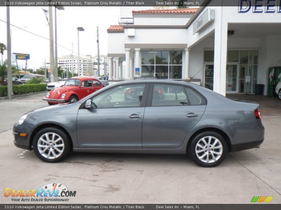 2010 Volkswagen Jetta Limited Edition Sedan Platinum Grey Metallic / Titan Black Photo #2