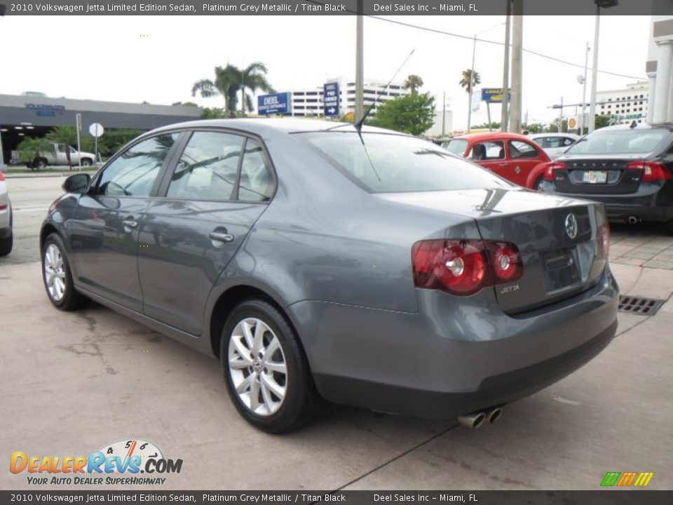 2010 Volkswagen Jetta Limited Edition Sedan Platinum Grey Metallic / Titan Black Photo #3