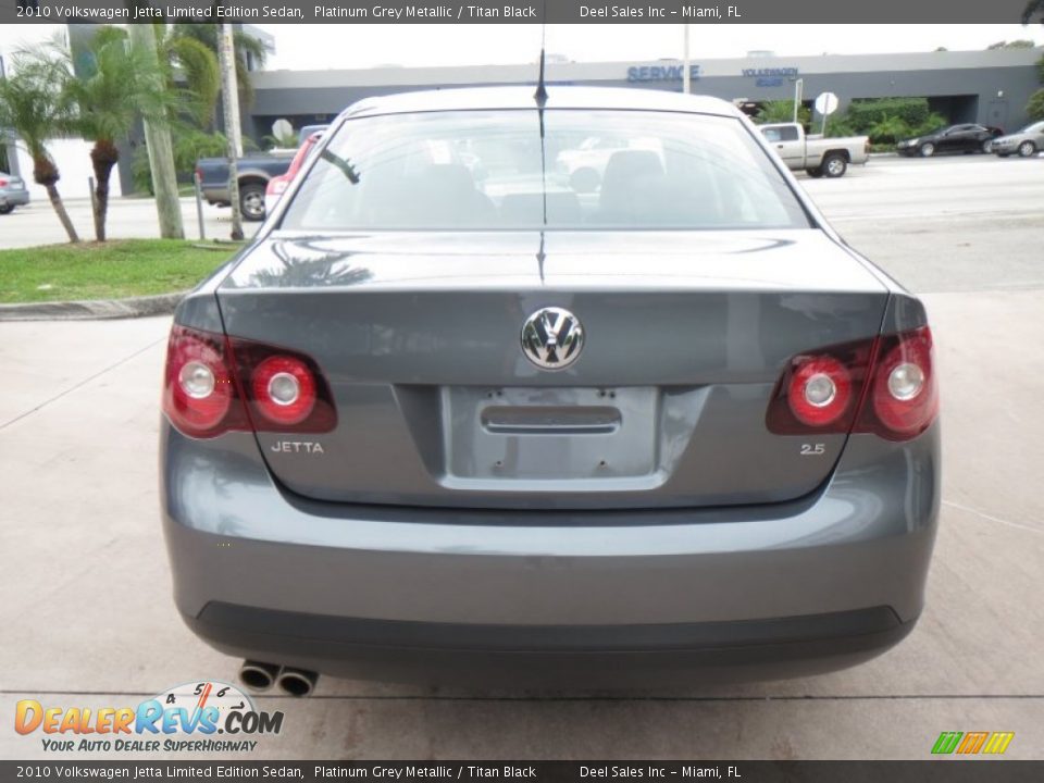 2010 Volkswagen Jetta Limited Edition Sedan Platinum Grey Metallic / Titan Black Photo #4