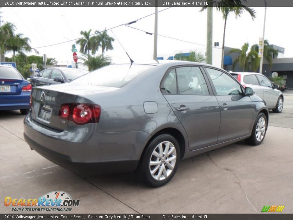 2010 Volkswagen Jetta Limited Edition Sedan Platinum Grey Metallic / Titan Black Photo #5