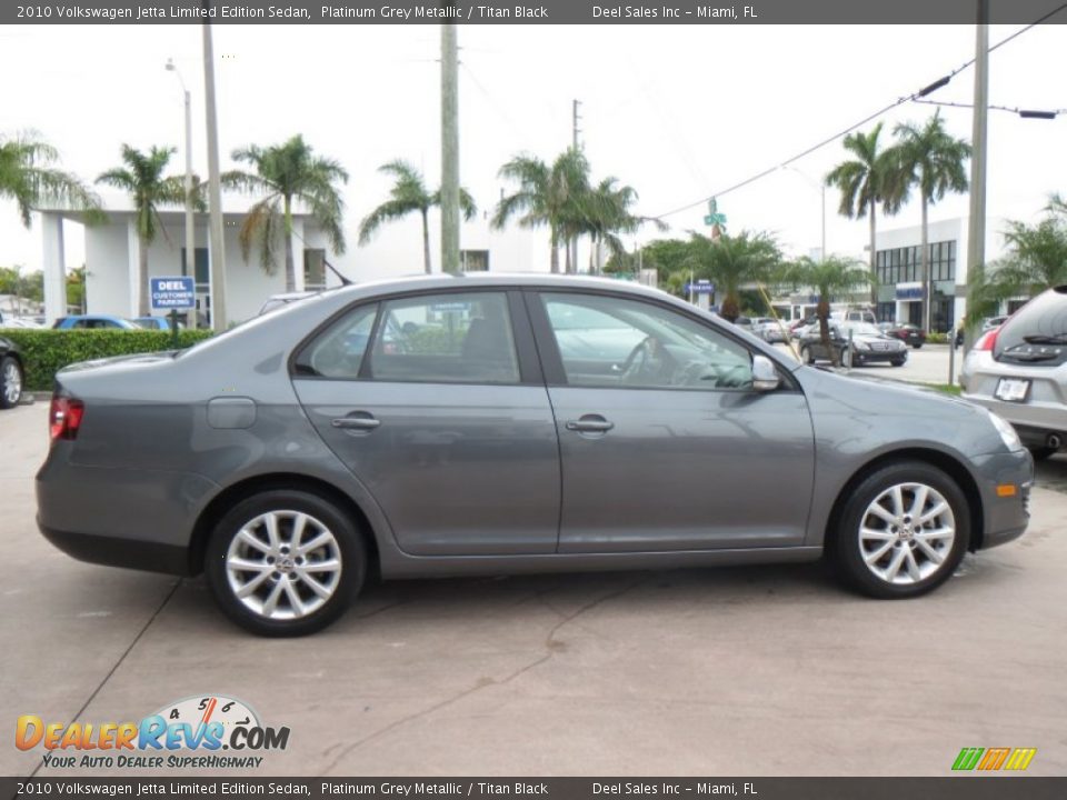 2010 Volkswagen Jetta Limited Edition Sedan Platinum Grey Metallic / Titan Black Photo #6