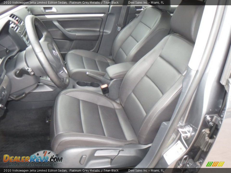 2010 Volkswagen Jetta Limited Edition Sedan Platinum Grey Metallic / Titan Black Photo #9