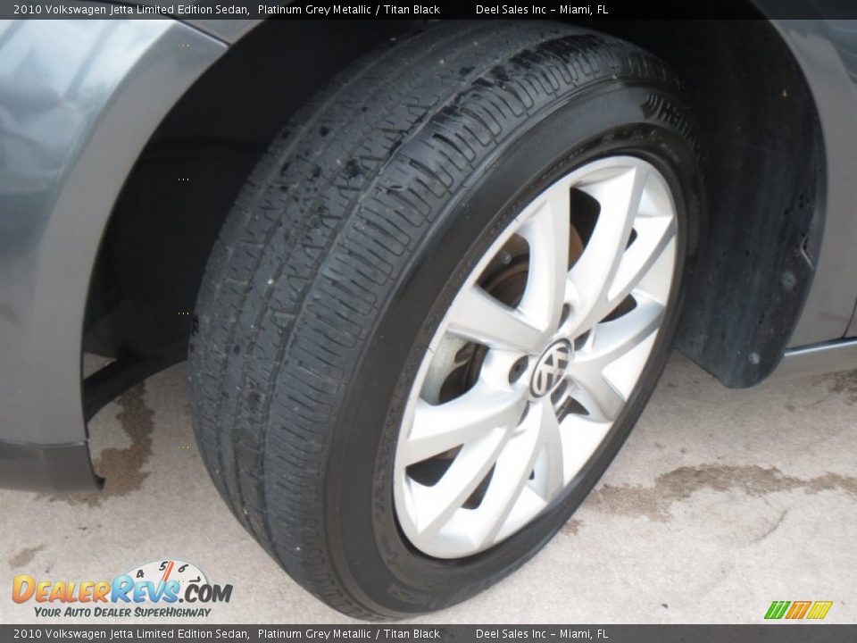 2010 Volkswagen Jetta Limited Edition Sedan Platinum Grey Metallic / Titan Black Photo #13