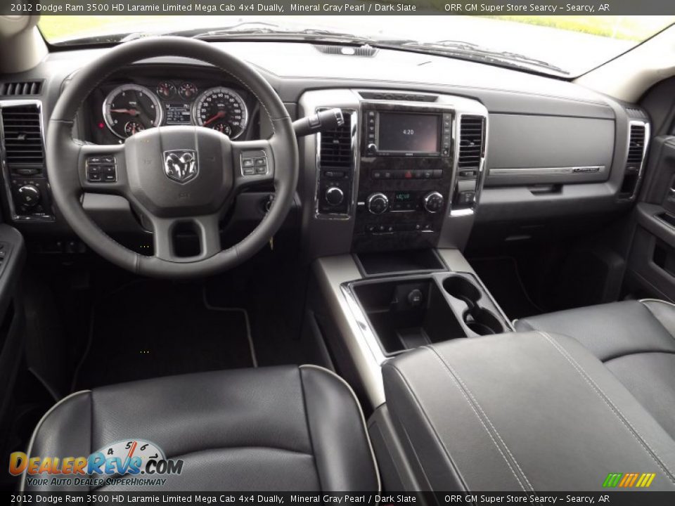 Dashboard of 2012 Dodge Ram 3500 HD Laramie Limited Mega Cab 4x4 Dually Photo #9