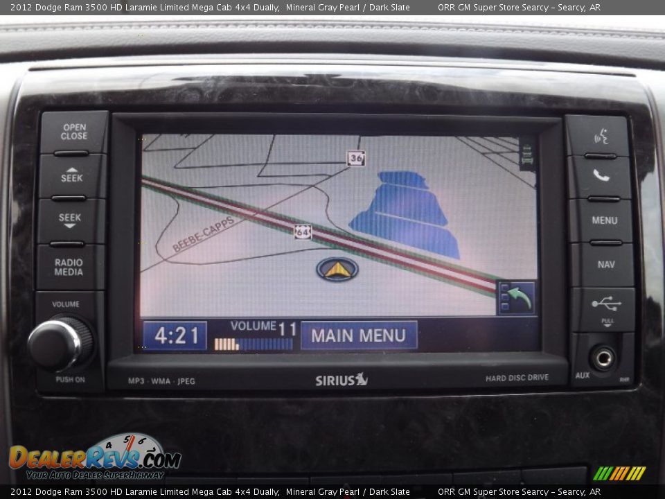 Navigation of 2012 Dodge Ram 3500 HD Laramie Limited Mega Cab 4x4 Dually Photo #11