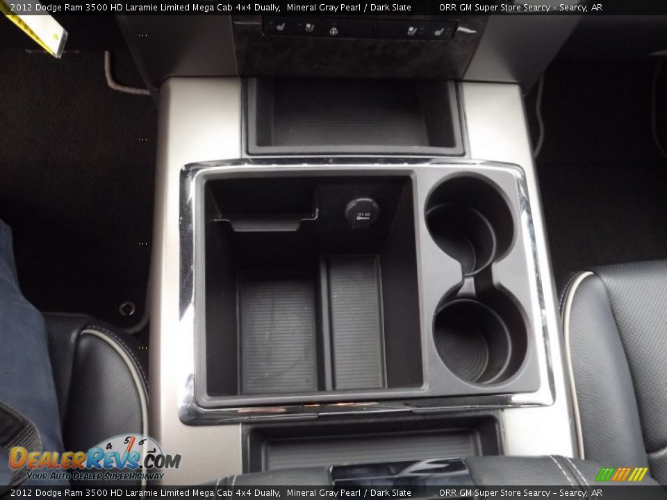 2012 Dodge Ram 3500 HD Laramie Limited Mega Cab 4x4 Dually Mineral Gray Pearl / Dark Slate Photo #13