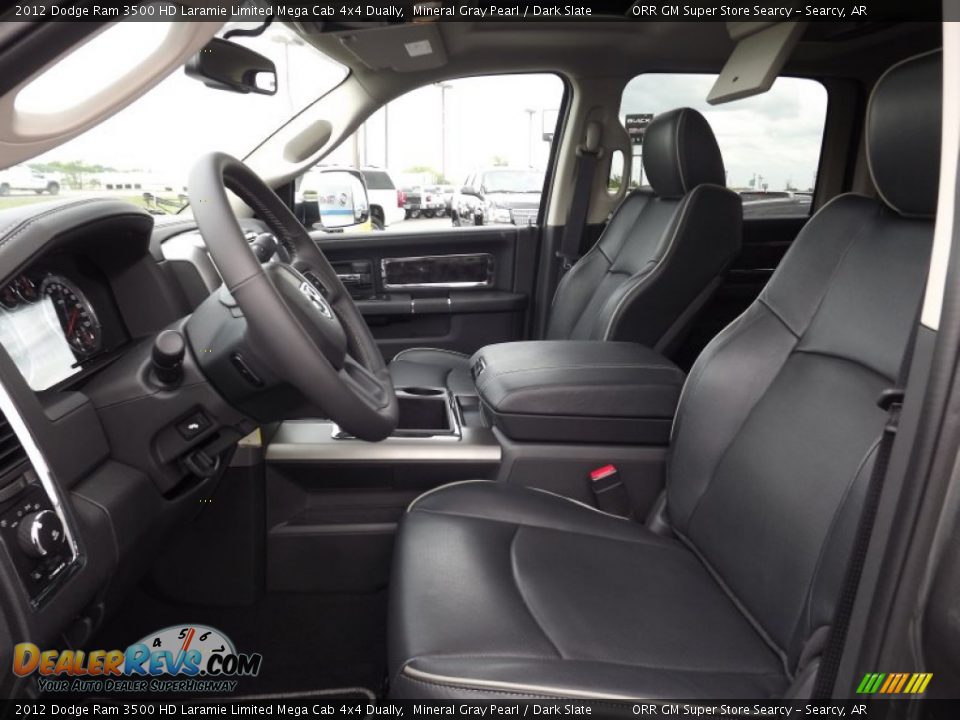 Dark Slate Interior - 2012 Dodge Ram 3500 HD Laramie Limited Mega Cab 4x4 Dually Photo #14