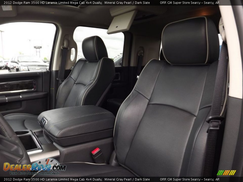 2012 Dodge Ram 3500 HD Laramie Limited Mega Cab 4x4 Dually Mineral Gray Pearl / Dark Slate Photo #15