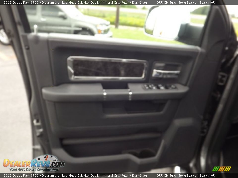 2012 Dodge Ram 3500 HD Laramie Limited Mega Cab 4x4 Dually Mineral Gray Pearl / Dark Slate Photo #17