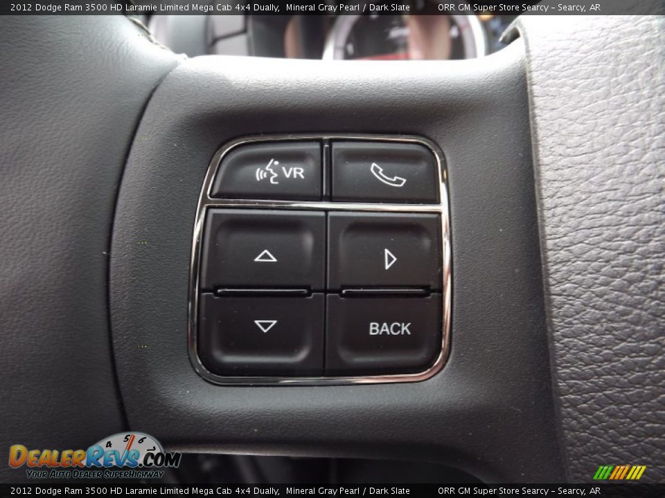 Controls of 2012 Dodge Ram 3500 HD Laramie Limited Mega Cab 4x4 Dually Photo #21