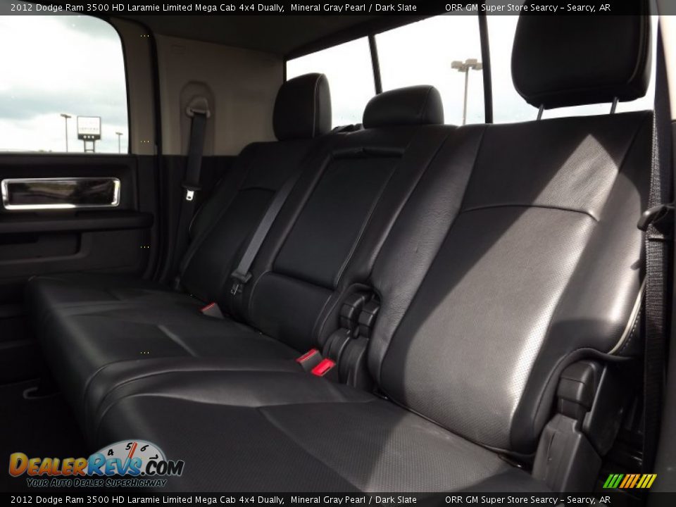 2012 Dodge Ram 3500 HD Laramie Limited Mega Cab 4x4 Dually Mineral Gray Pearl / Dark Slate Photo #24