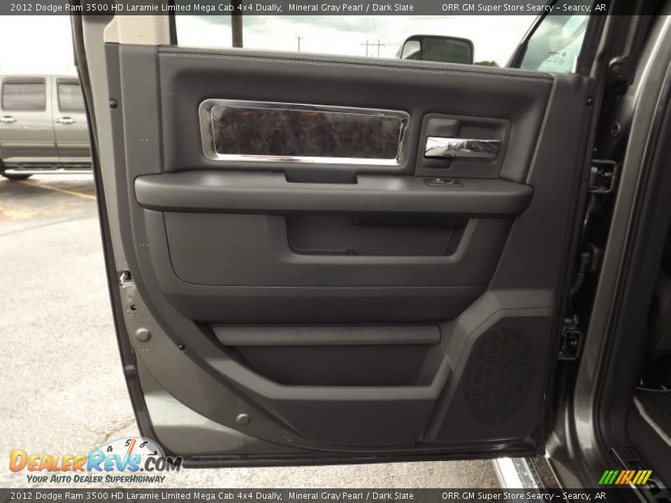 2012 Dodge Ram 3500 HD Laramie Limited Mega Cab 4x4 Dually Mineral Gray Pearl / Dark Slate Photo #26