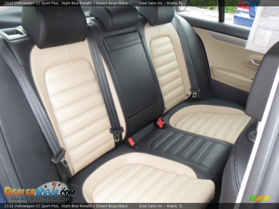 2013 Volkswagen CC Sport Plus Night Blue Metallic / Desert Beige/Black Photo #11