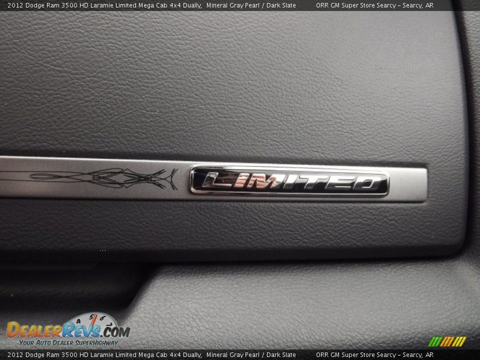 2012 Dodge Ram 3500 HD Laramie Limited Mega Cab 4x4 Dually Mineral Gray Pearl / Dark Slate Photo #30