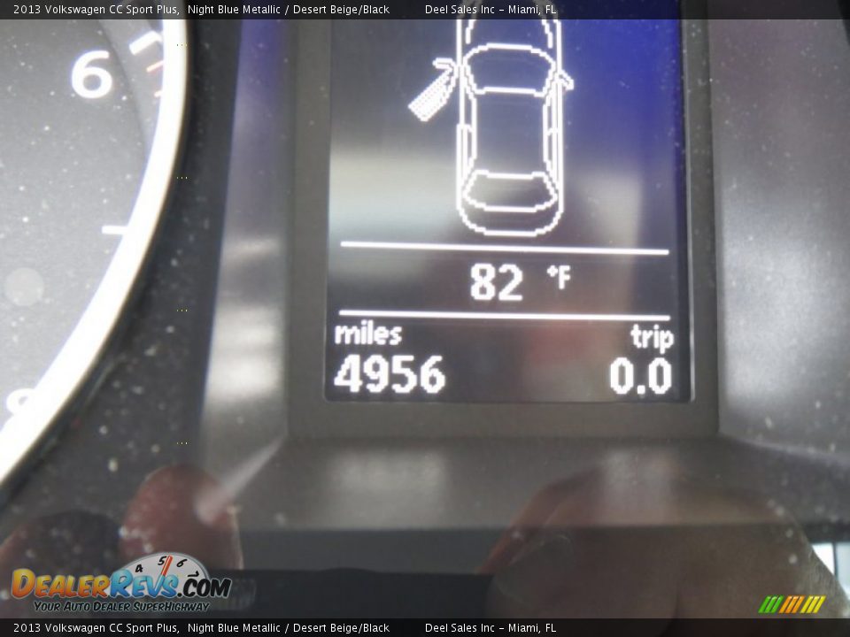 2013 Volkswagen CC Sport Plus Night Blue Metallic / Desert Beige/Black Photo #15
