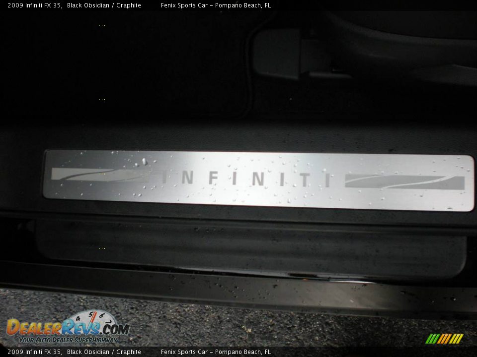 2009 Infiniti FX 35 Black Obsidian / Graphite Photo #27