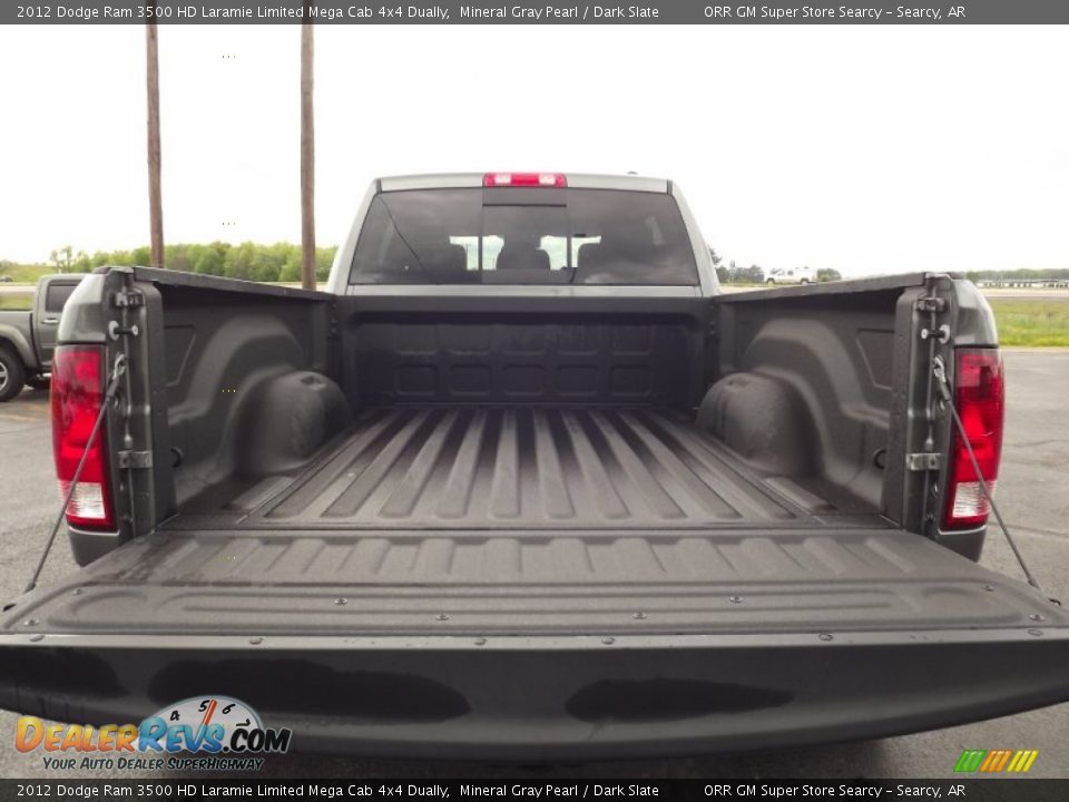 2012 Dodge Ram 3500 HD Laramie Limited Mega Cab 4x4 Dually Mineral Gray Pearl / Dark Slate Photo #36