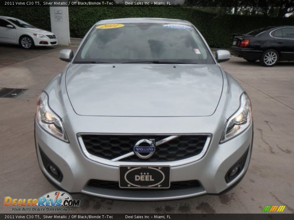 2011 Volvo C30 T5 Silver Metallic / Off Black/Blonde T-Tec Photo #8